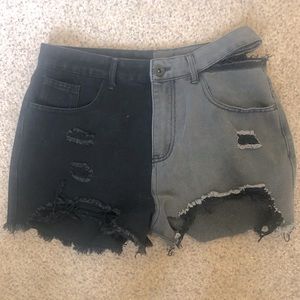 Blue Savvy Distressed Shorts